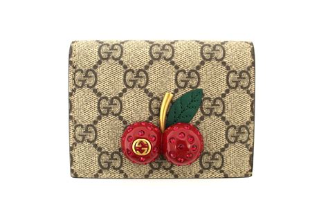 gucci wallet with cherries|authentic gucci keychain.